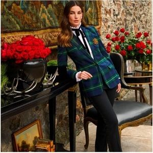 Ralph Lauren Plaid Bullion Blazer